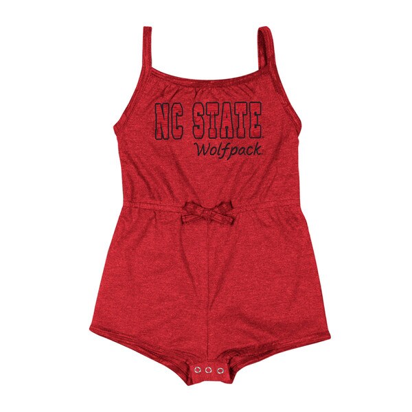Red Infant Girls Tank Romper